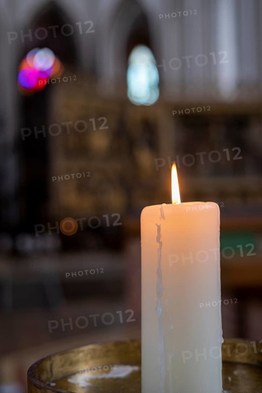 Candle in the Cathedral of St. Mary and St. John