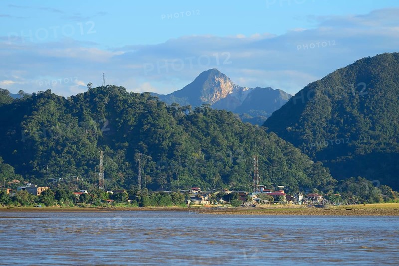 View from Rio Alto Beni to the village of Rurrenabaque