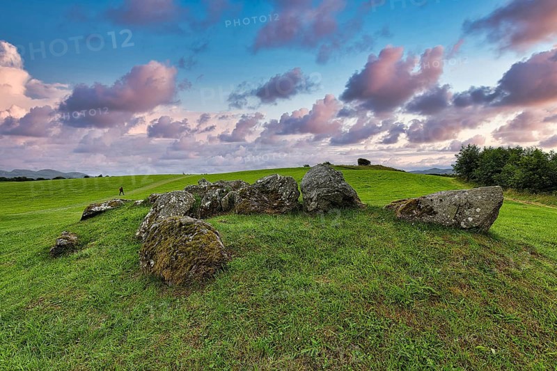 Stone circle on a hill