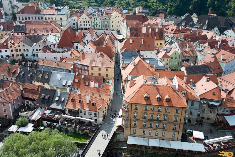Town view from the castle tower