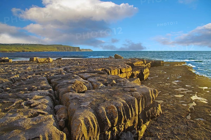Rocky coast in the evening light