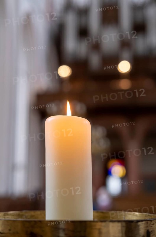 Candle in the Cathedral of St. Mary and St. John
