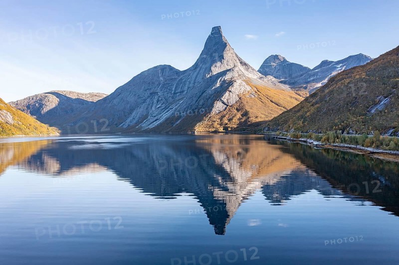 Stetind is reflected in Fjord