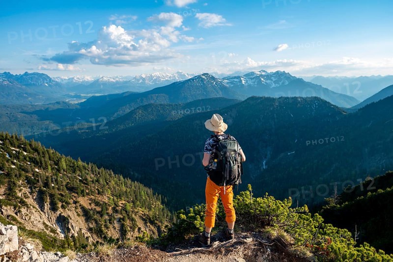 Hikers on a hiking trail