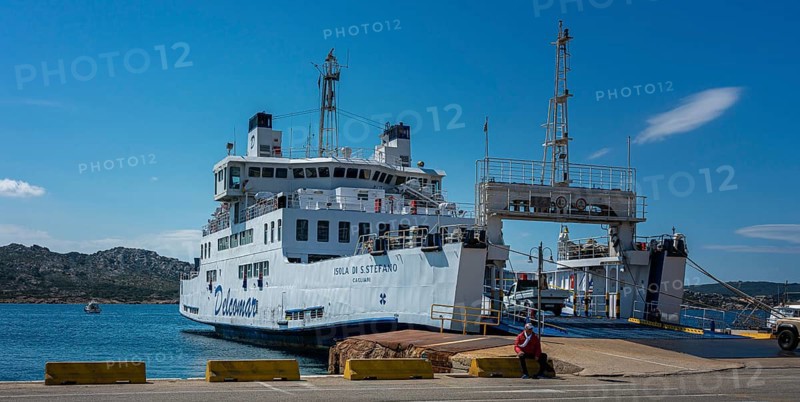 The car ferry on the island of La Maddalena