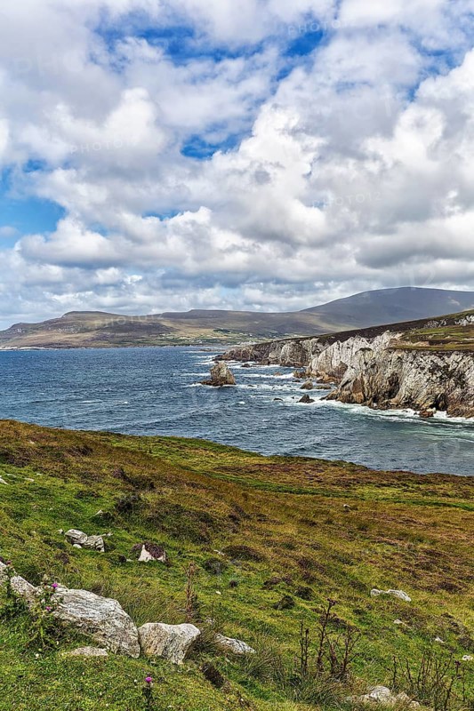 View of coast with cliffs