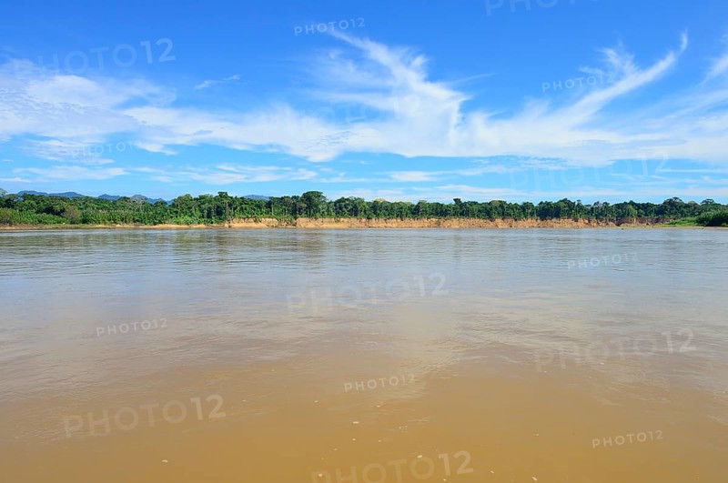 Fractured clay bank of the Rio Alto Beni