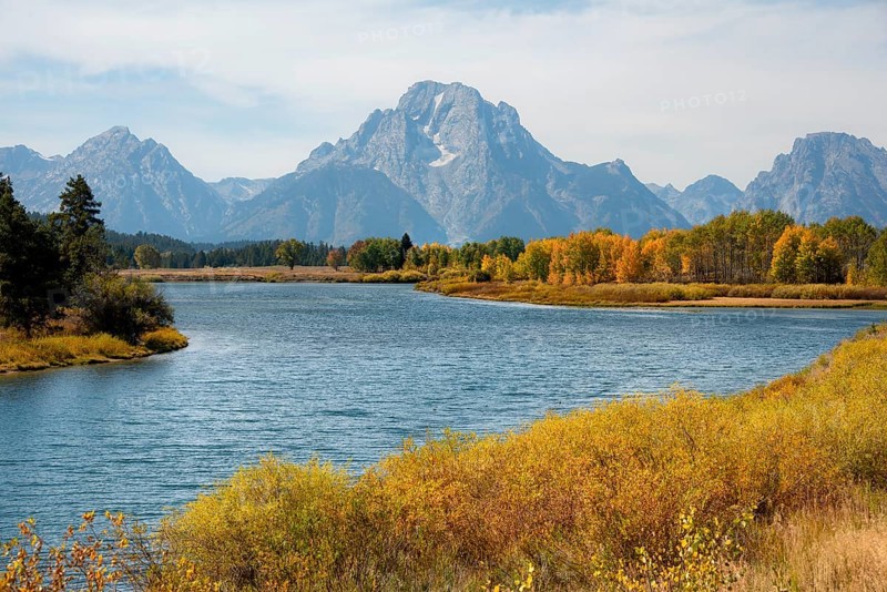 Snake River at Oxbow Bend river bend
