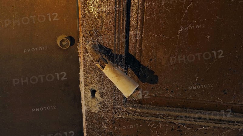 Old door with keyhole