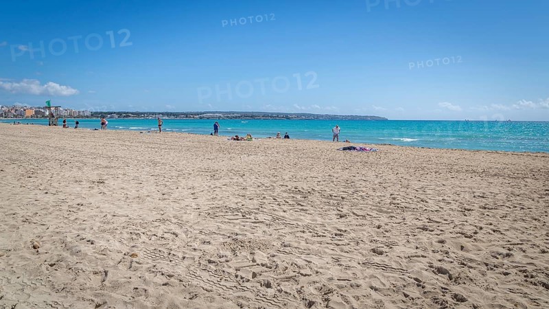 Deserted beach at Ballermann during Lockdown