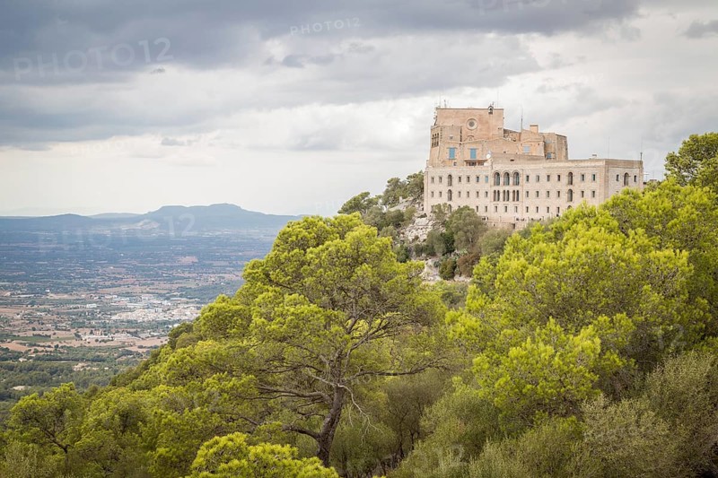 Santuari de Sant Salvador monastery on the Puig de Sant Salvador mountain