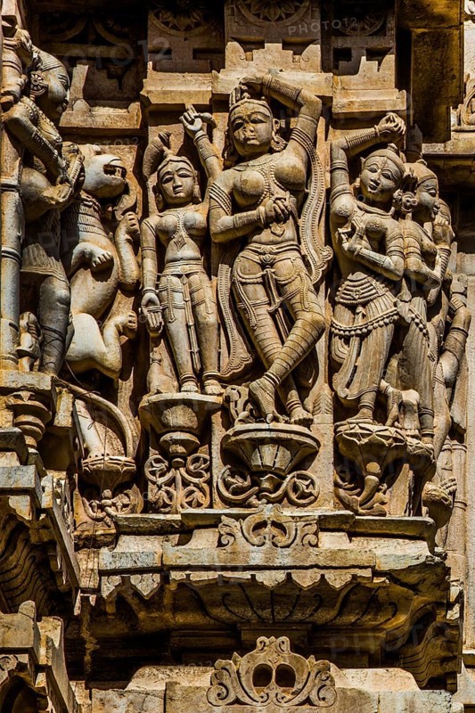 Relief with depictions of Vishnu