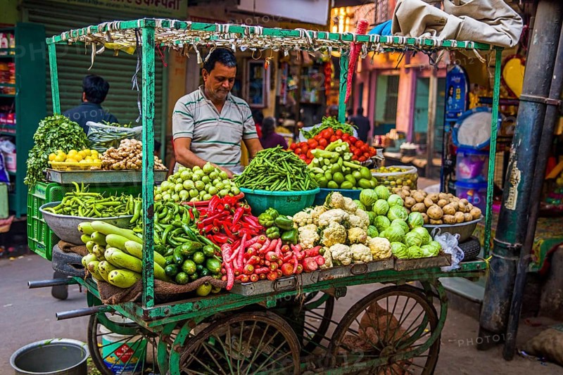 Colourful market