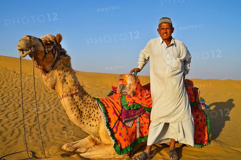 Camel Guide in the Thar Desert