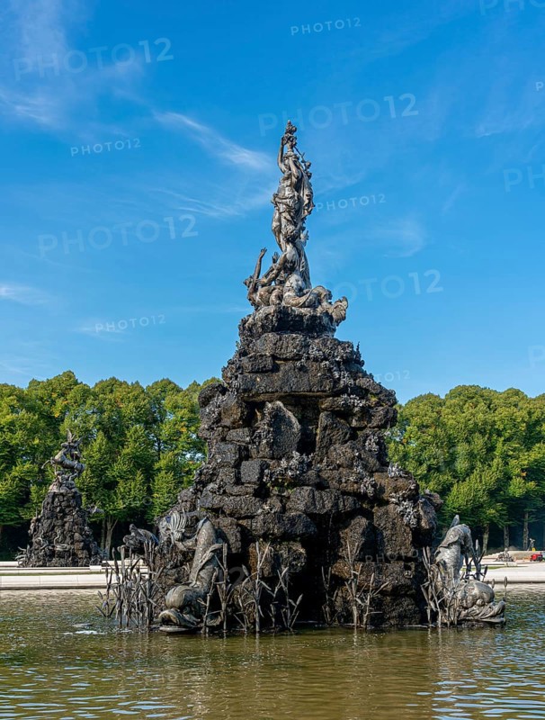 Fountain at the New Herrenchiemsee Castle on Herreninsel