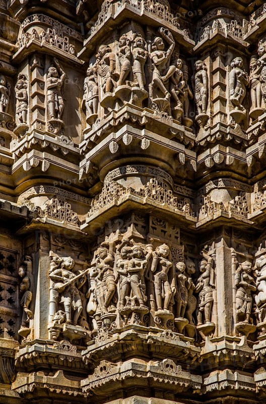Relief with depictions of Vishnu