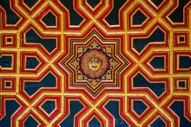 Ceiling of the private audience hall Anup Mahal