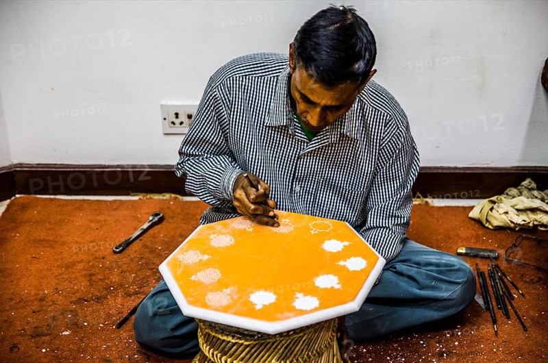 Marble inlay making