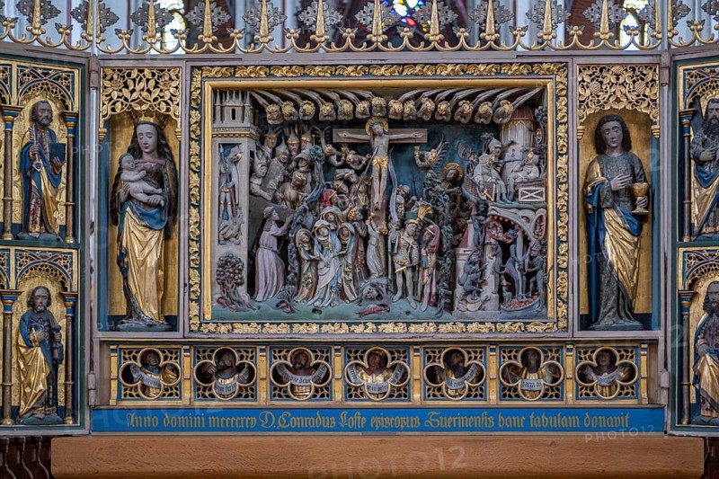 Late Gothic winged altar in St. Marien and St. Johannis Cathedral
