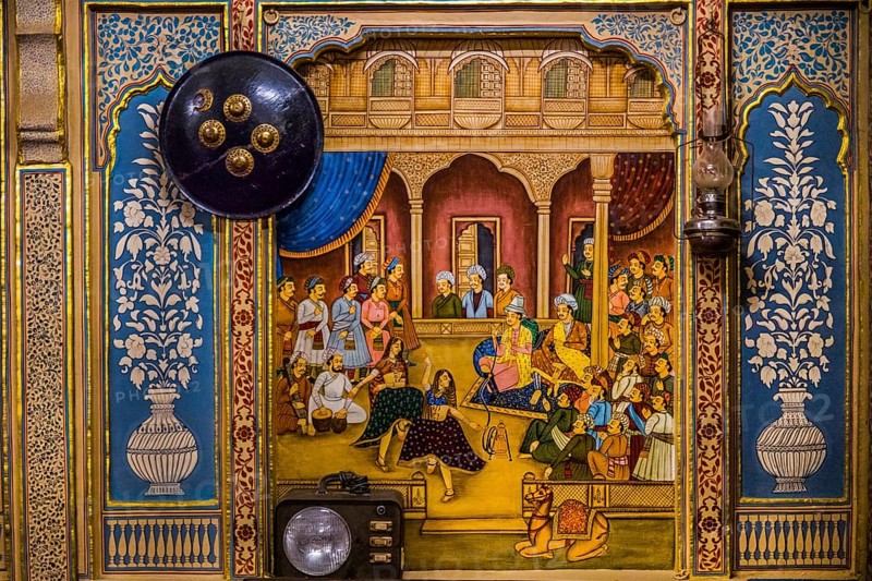 Wall painting in the living quarters