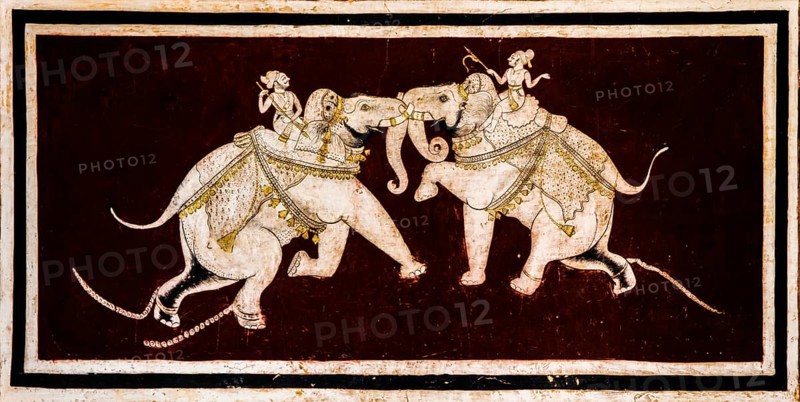 Chittra Shala courtyard with virtuoso fine paintings