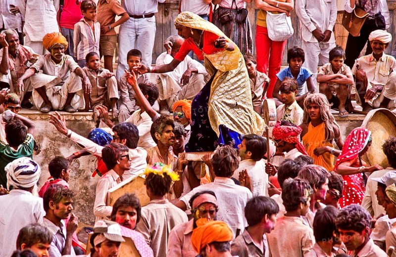 Human dancers and musicians