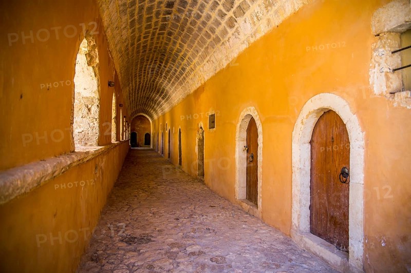 Corridor with old monks' cells