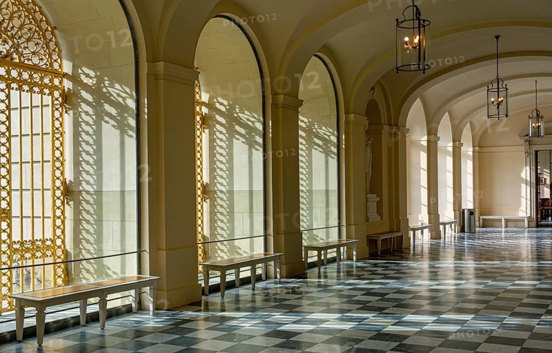 Entrance hall in the New Herrenchiemsee Palace on Herreninsel