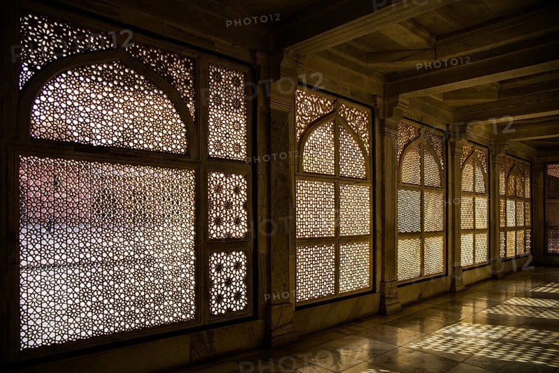 Filigree stone windows