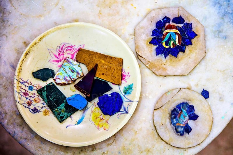 Marble inlay making