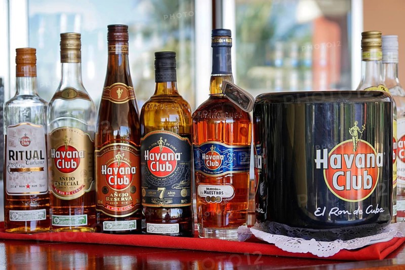 Different kinds of rum from Cuba
