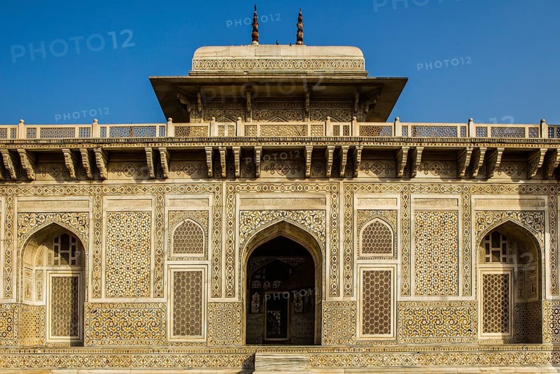 Finest marble inlays and filigree lattice windows