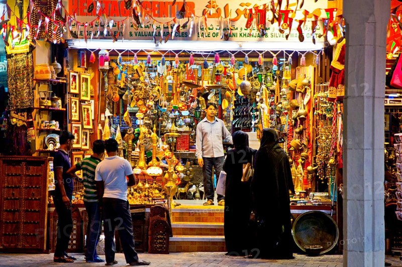 Veiled woman in the souq