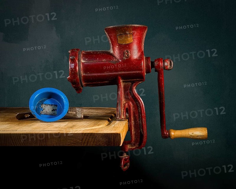 Still Life with Old Meat Grinder