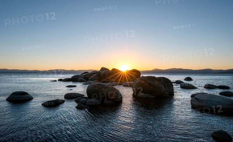 Sunset with sun star