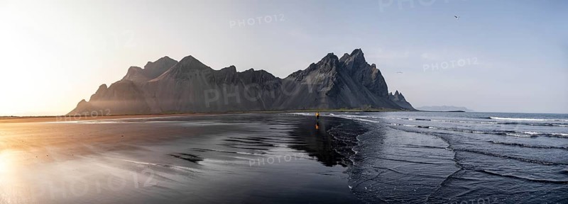 Black lava beach