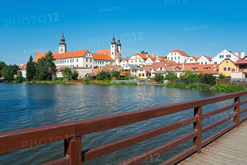 Town view with St. James' Church and Jesuit College with church