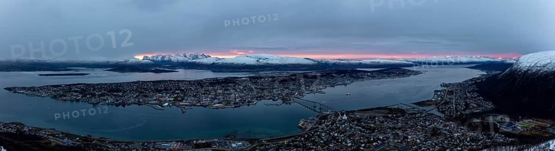 View over Tromso Bay from Fjellheisen cable car station