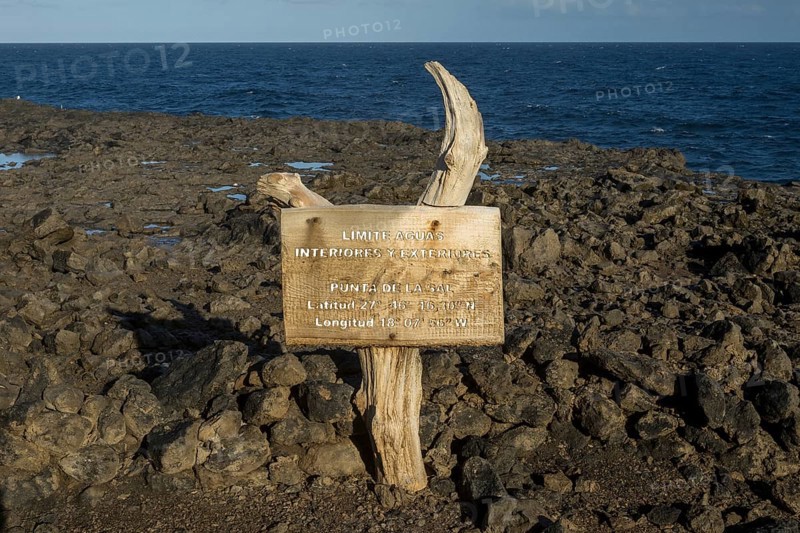 Sign at cliff