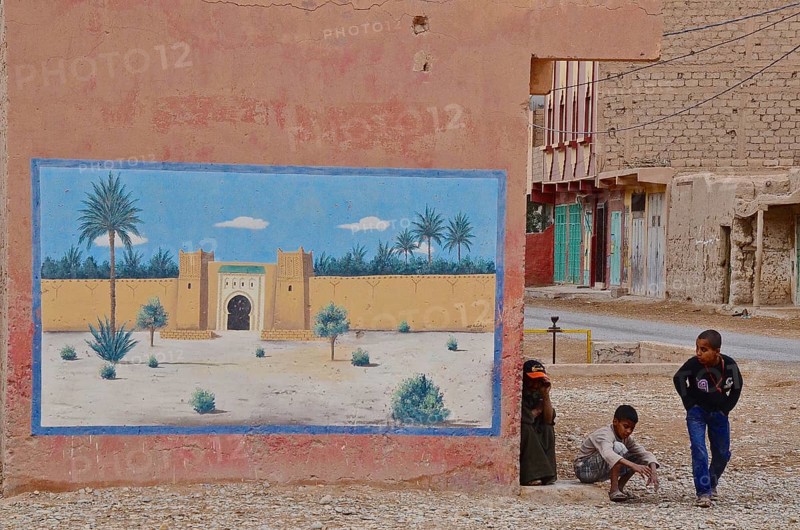 Mural on house wall