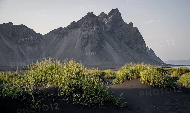 Black lava beach