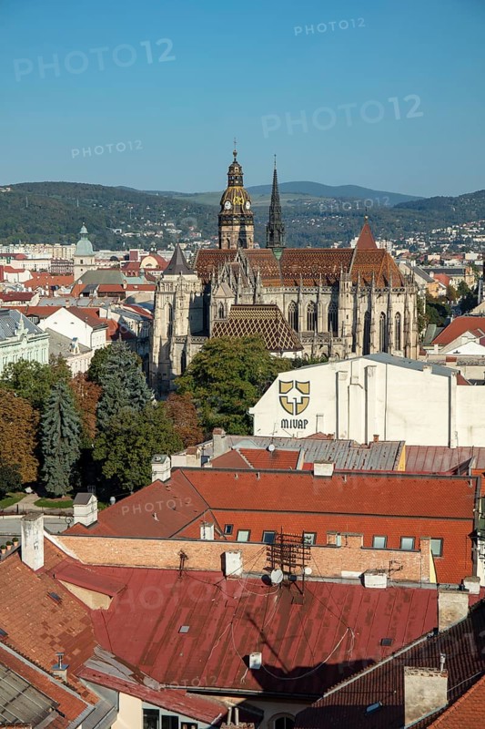 View over the city centre with St. Elisabeth's Cathedral