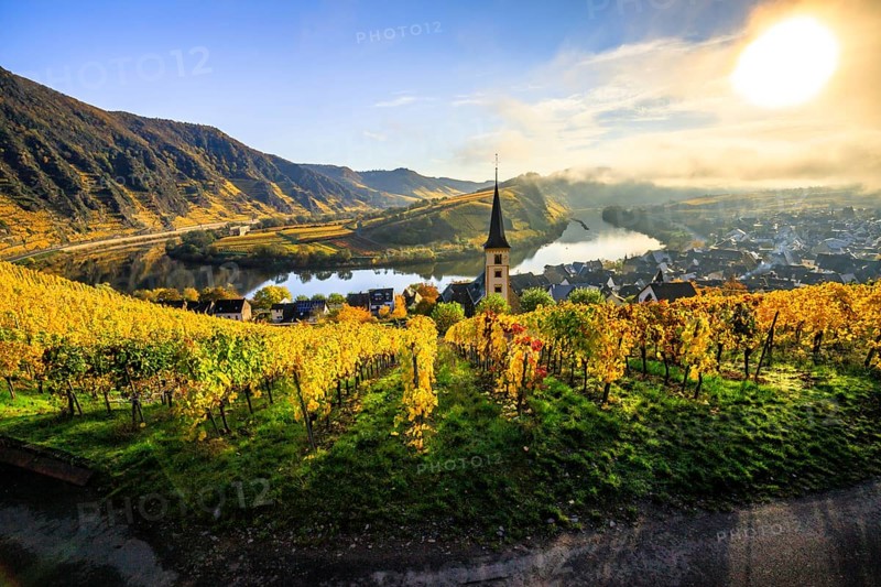 The village of Bremm on the Moselle