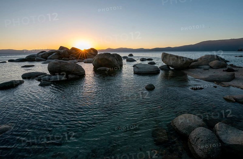 Sunset with sun star