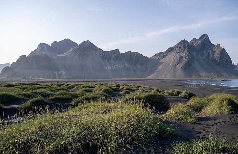 Black lava beach