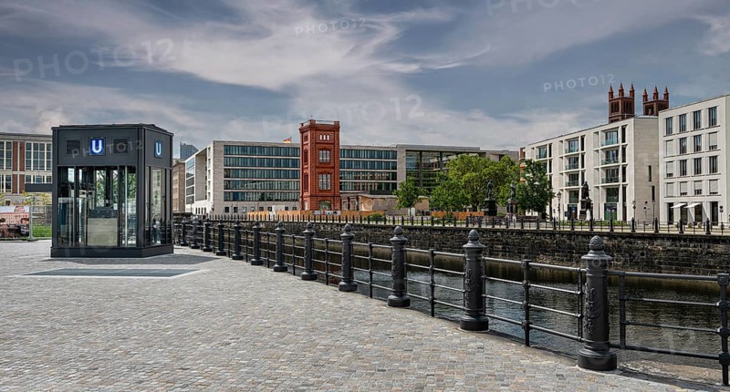 The newly designed Schinkelplatz on the Spree
