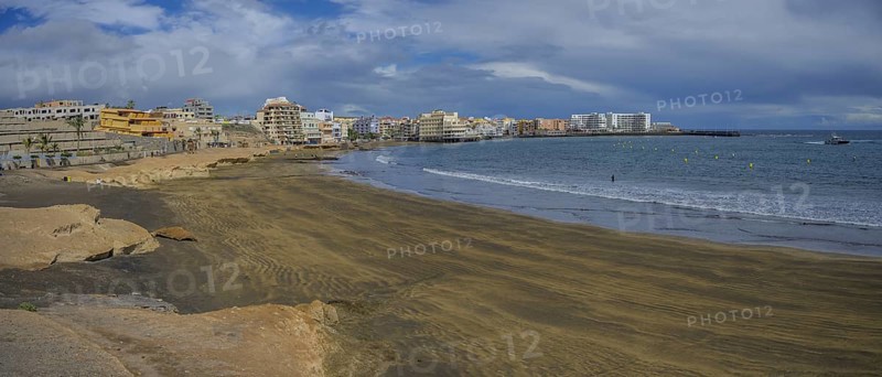 View of the coastal village