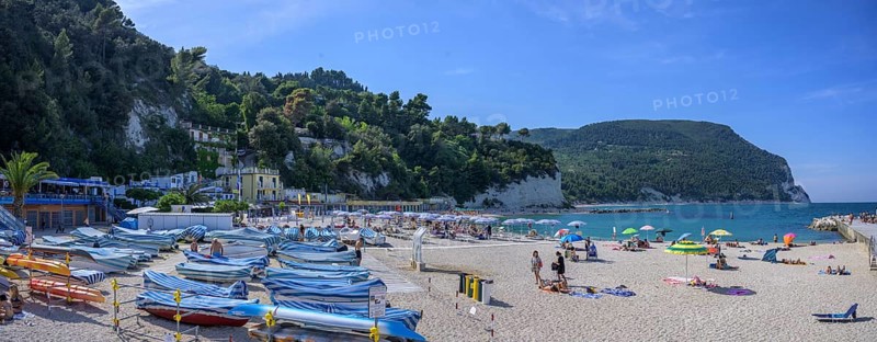 Town beach of Sirolo