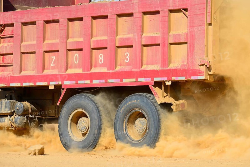 Wheels of a truck