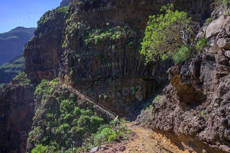 Spectacular trail in Barranco Guarimar